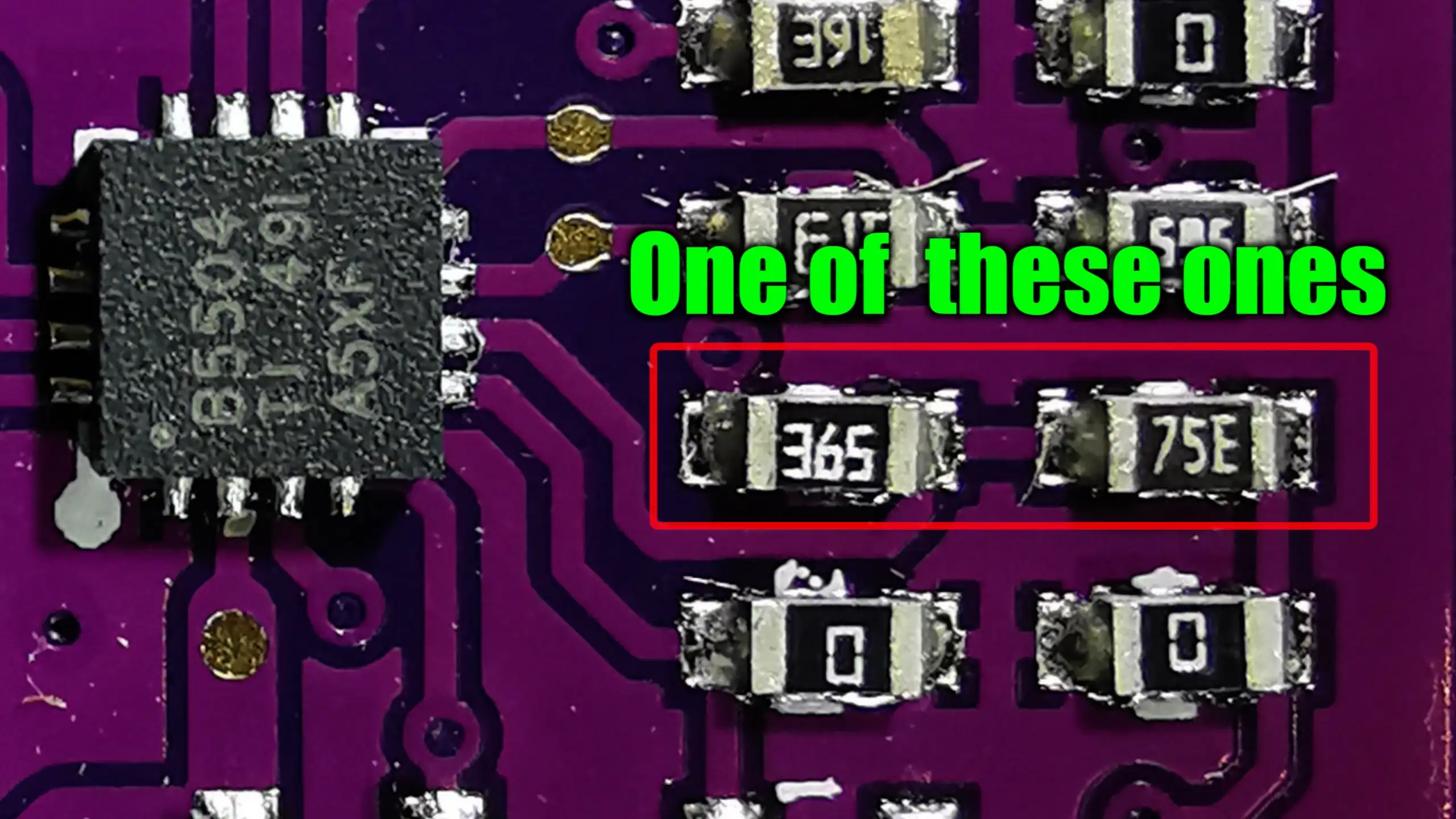 BQ25504 Resistors