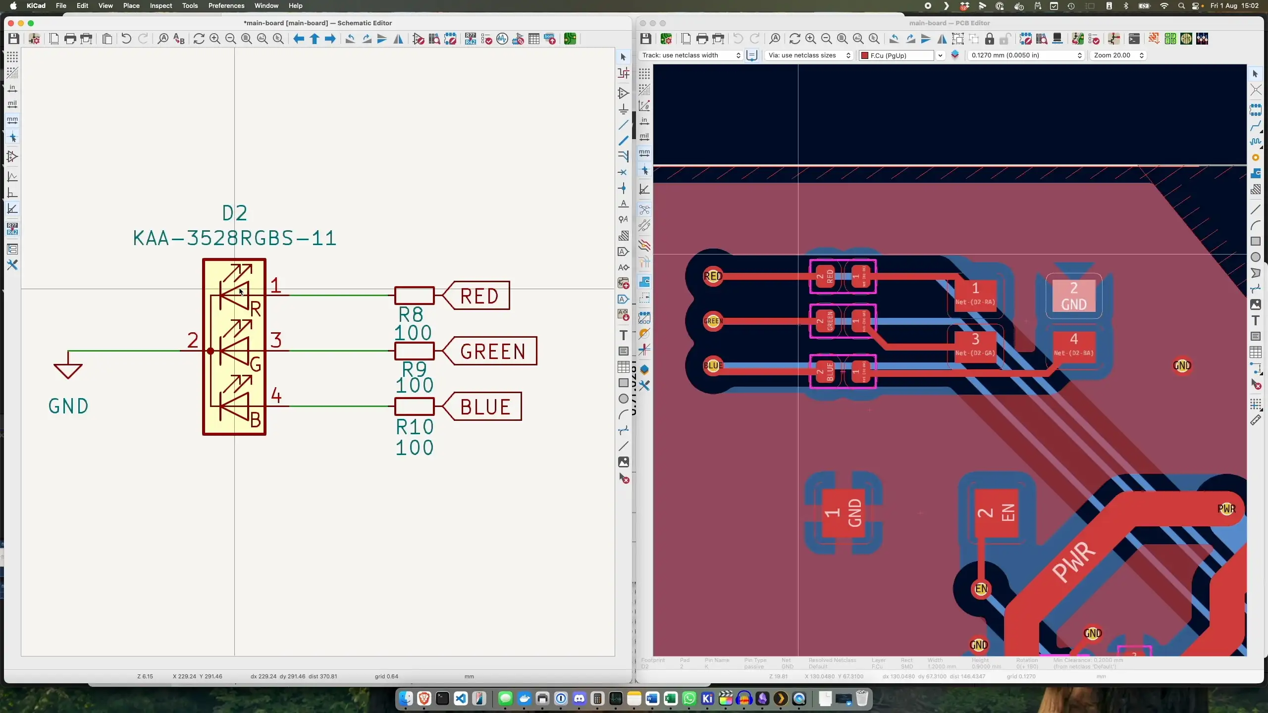 Schematic and PCB