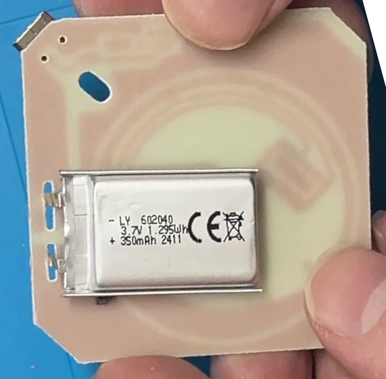 The 350 mAh lithium cell