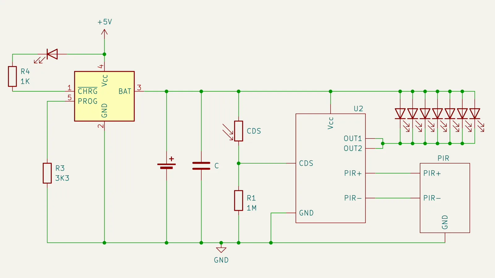 Reverse engineered schematic