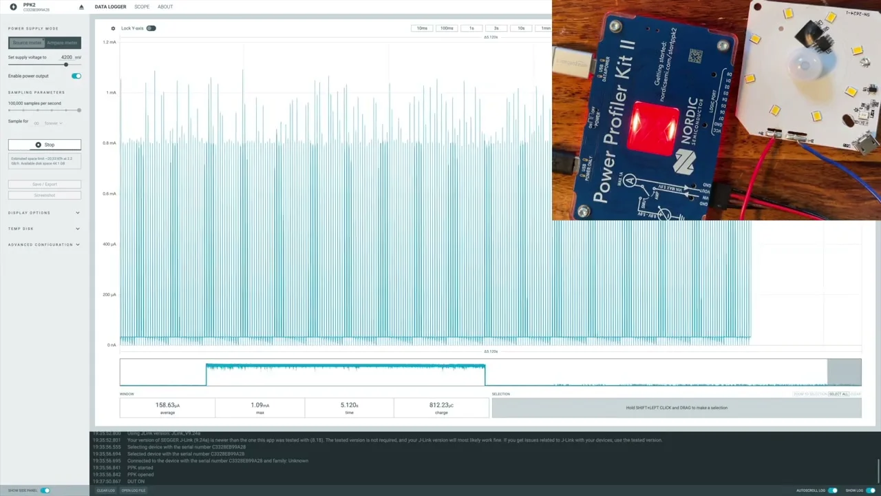 The mystery chip's pulsed ultra-low-power mode