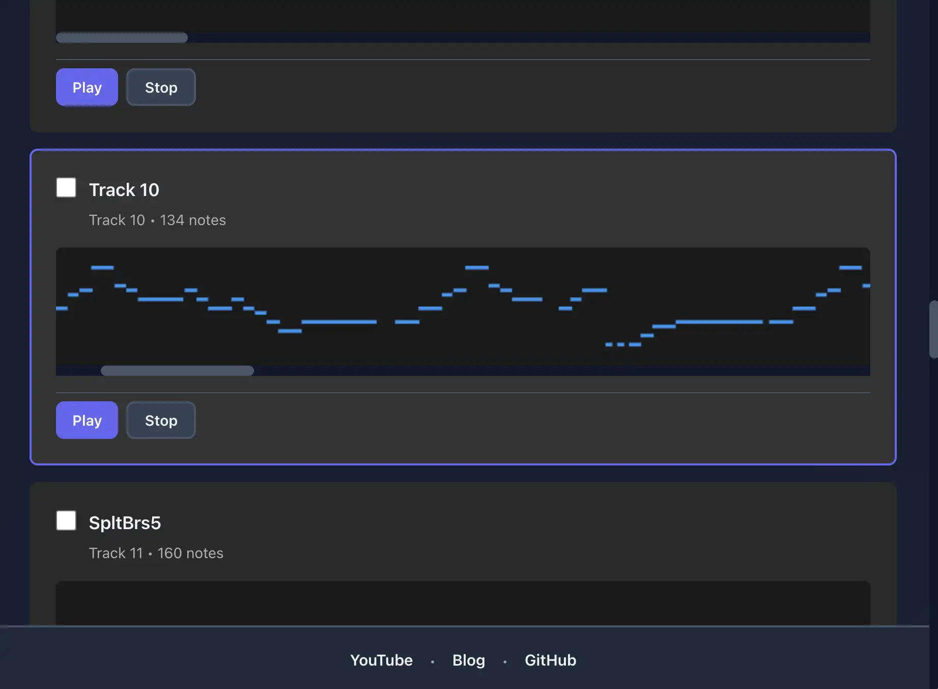 Buzzer Studio interface for composing melodies and sound effects